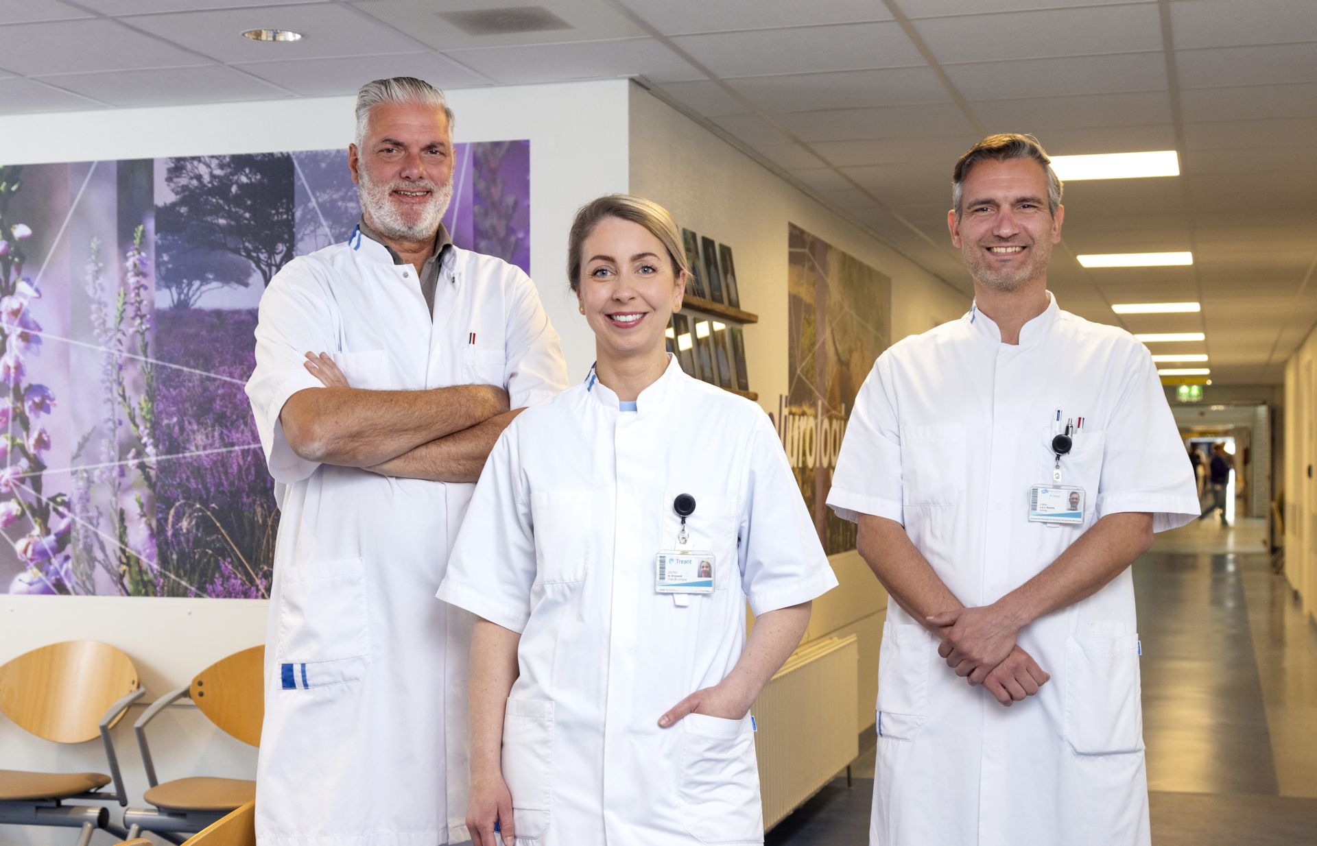 Urologen Ben Knipscheer, Esmee Krouwel en Luc Roelofs